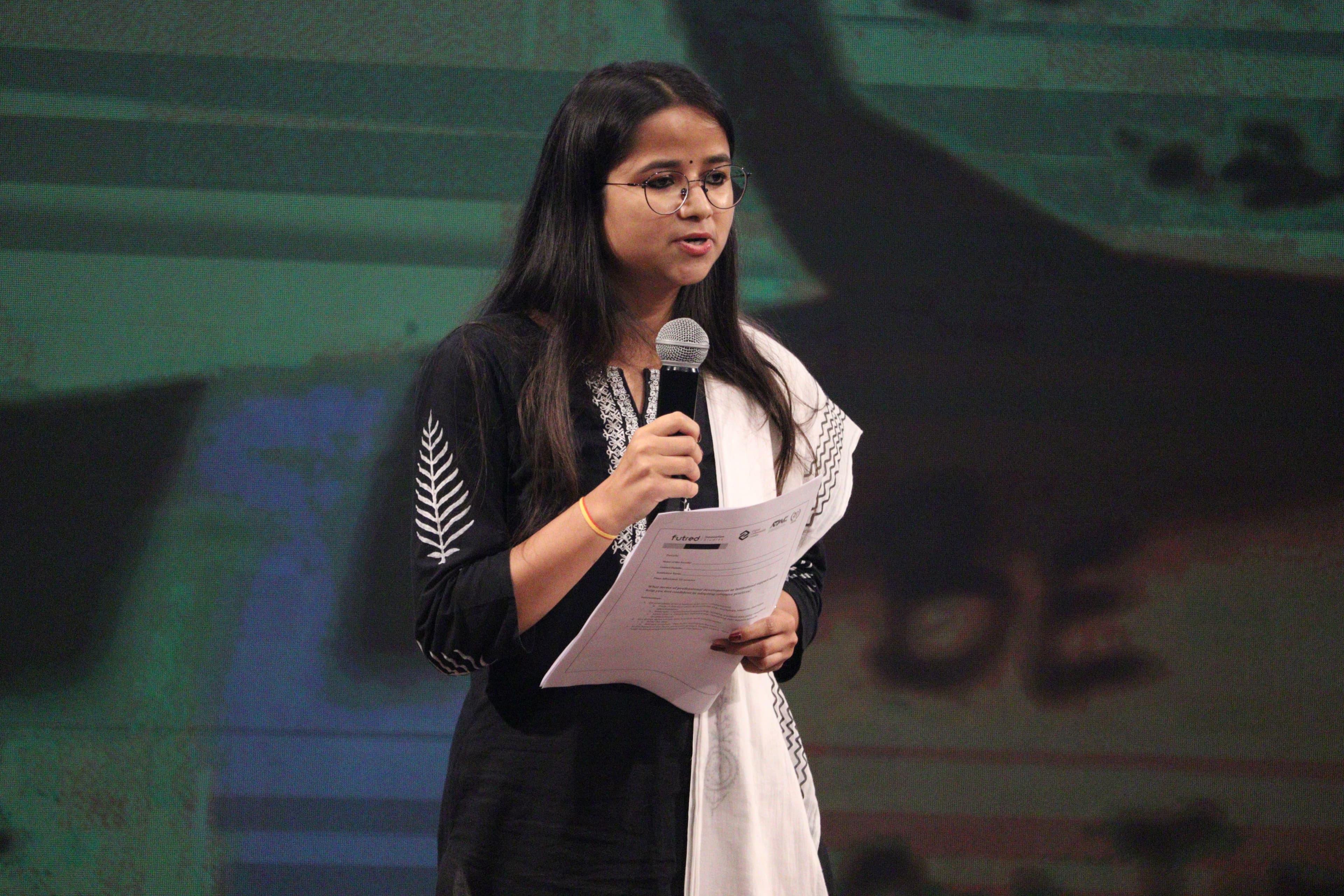 Students in modern library