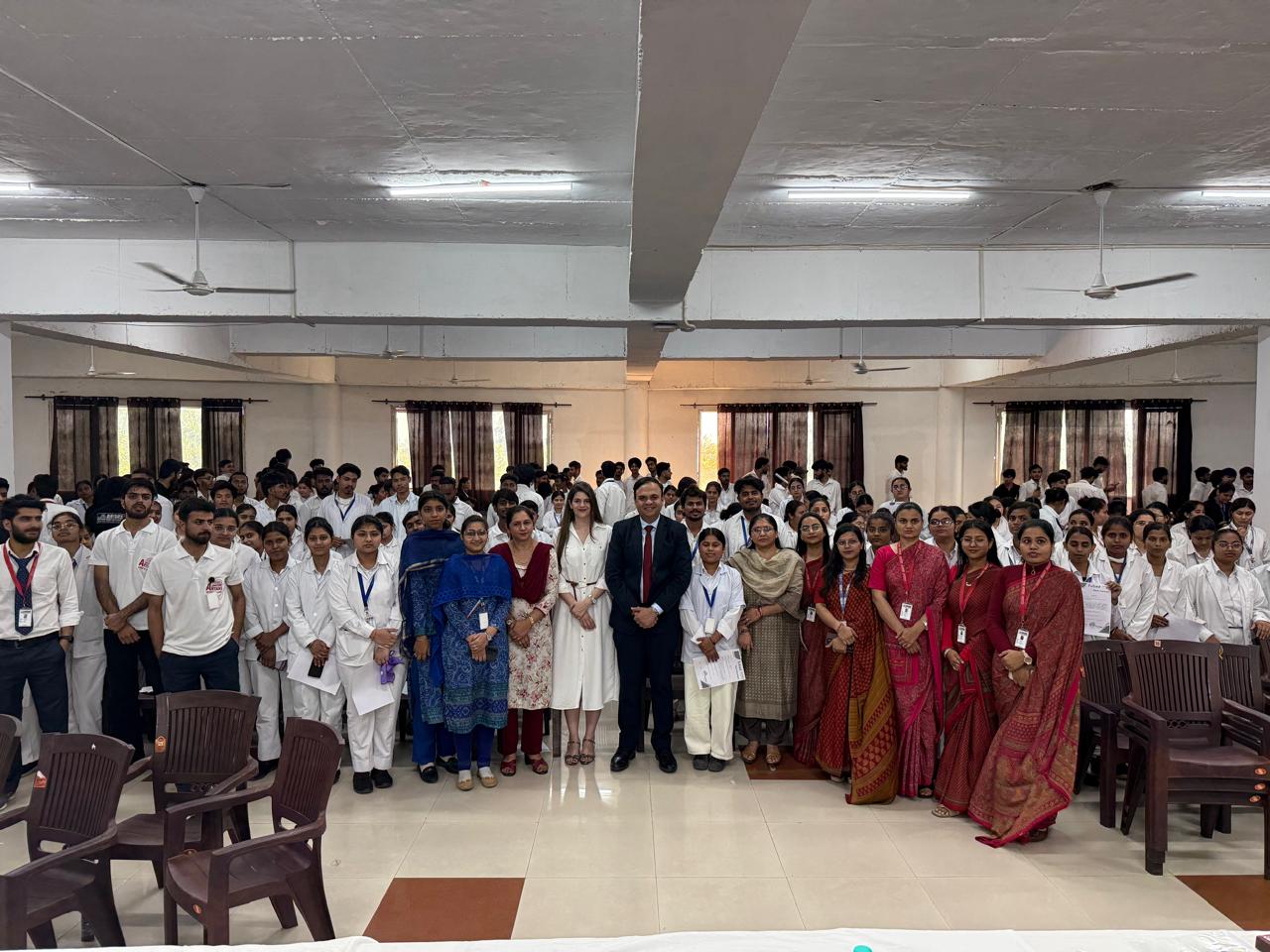 Team collaborating on their industry challenge